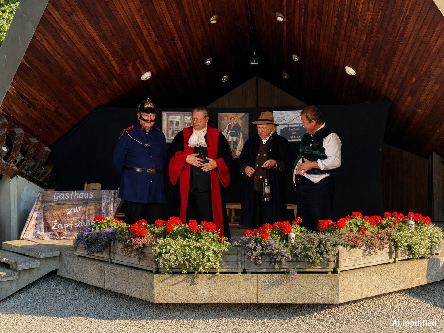 Freilichtbühne im Kurgarten Tegernsee – Szenenbild der Open-Air-Aufführung